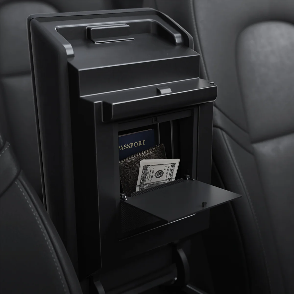 Tesla Series - Center Console Hidden Storage Box | TO221 9 Tesla Series - Center Console Hidden Storage Box | TO221