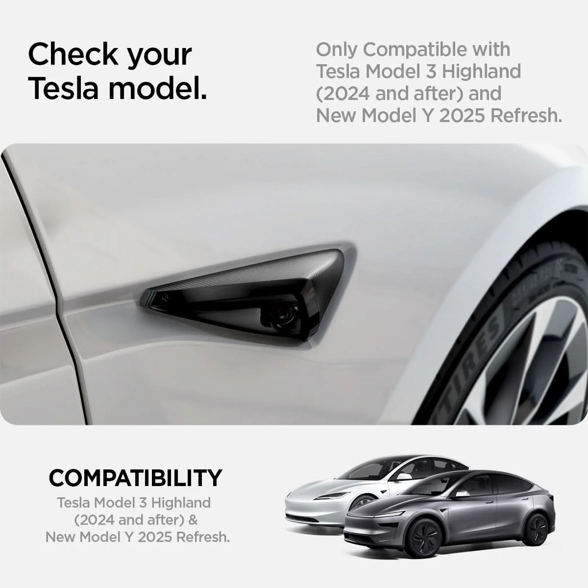 Tesla Series - Front Fender Camera Cover | TO410 2 Tesla Series - Front Fender Camera Cover | TO410