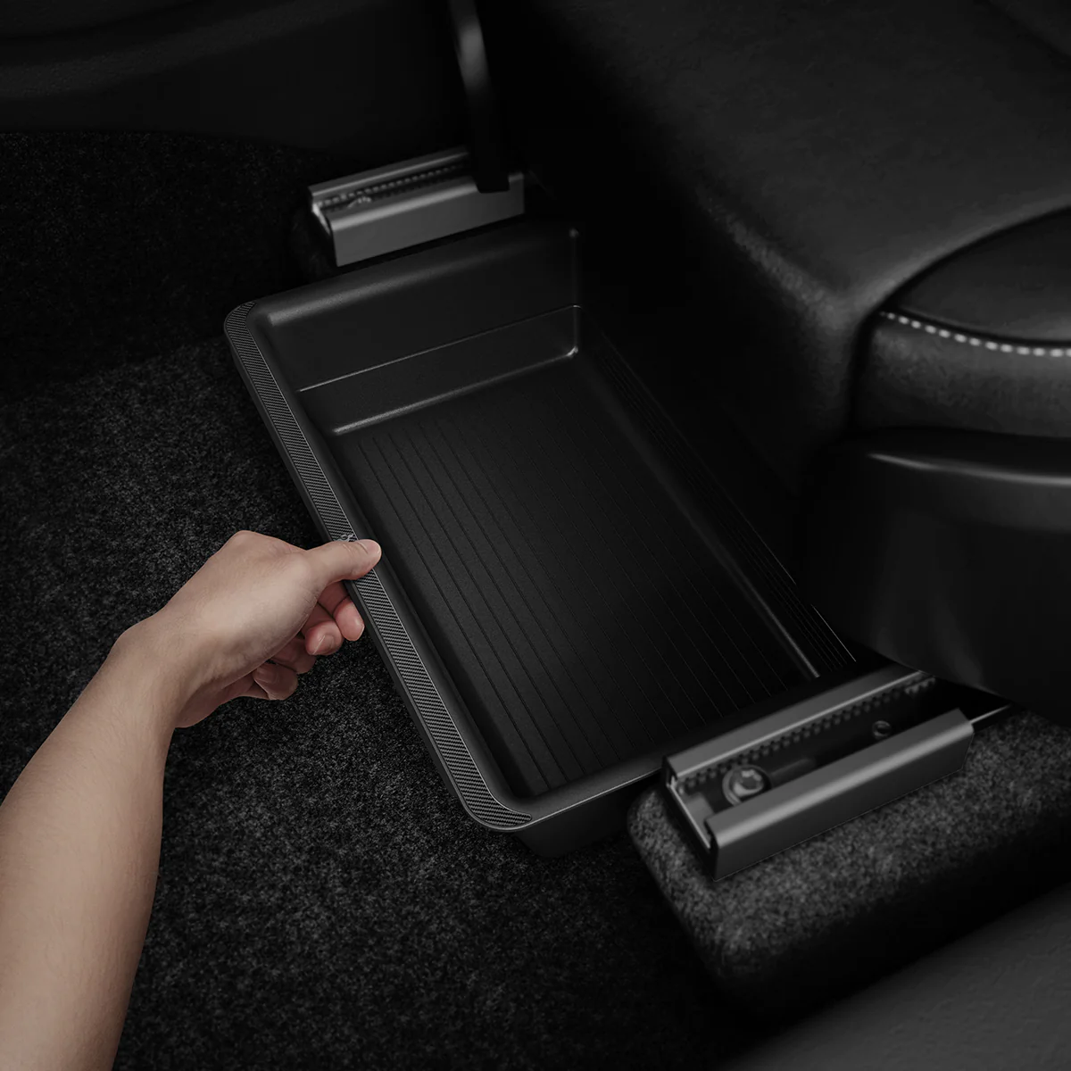 Tesla Series - Underseat Storage Box | TO222 2 Tesla Series - Underseat Storage Box | TO222