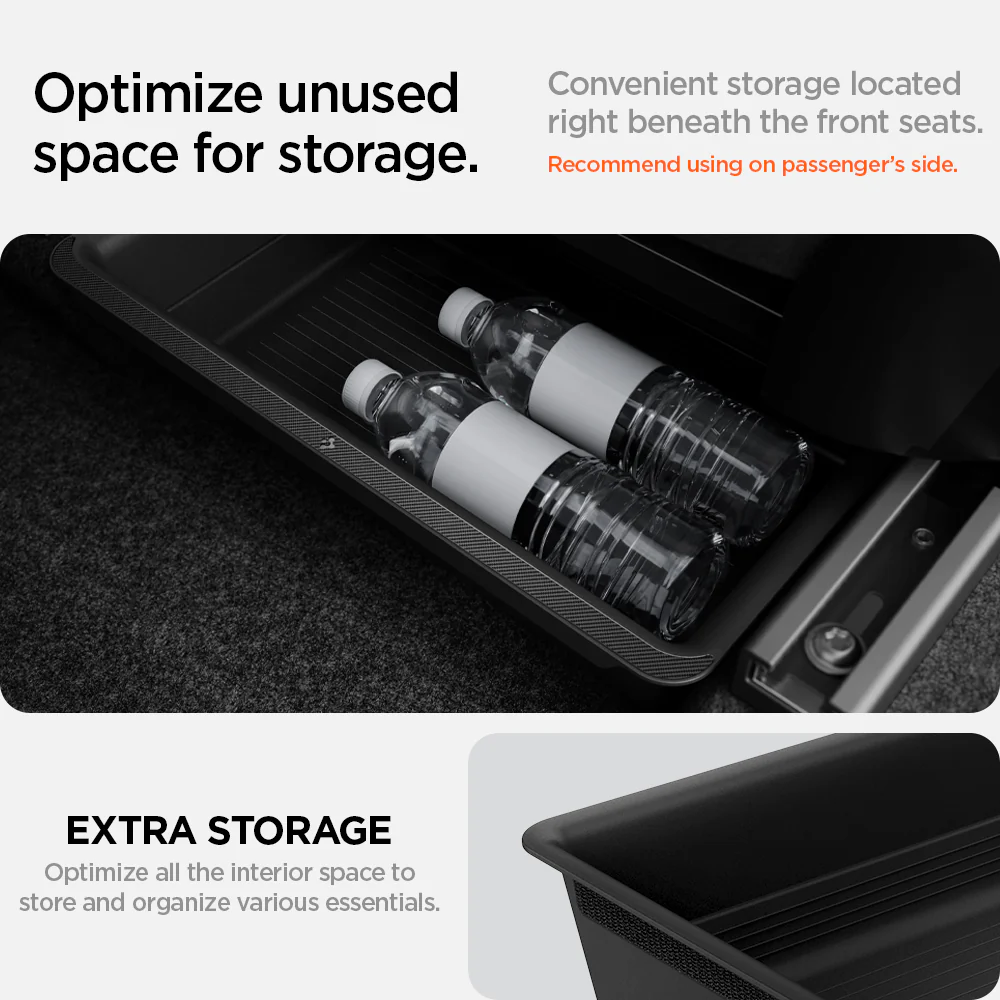 Tesla Series - Underseat Storage Box | TO222 5 Tesla Series - Underseat Storage Box | TO222