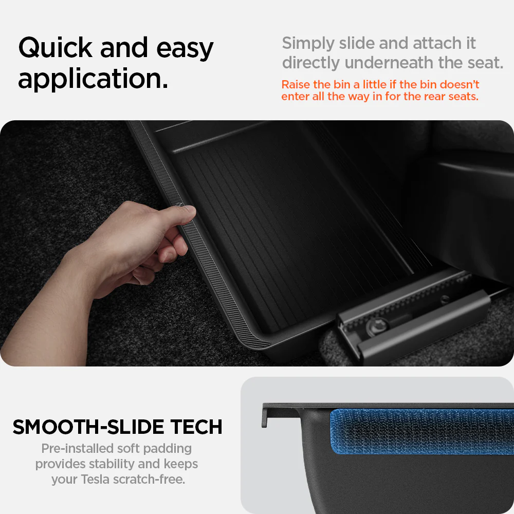 Tesla Series - Underseat Storage Box | TO222 6 Tesla Series - Underseat Storage Box | TO222
