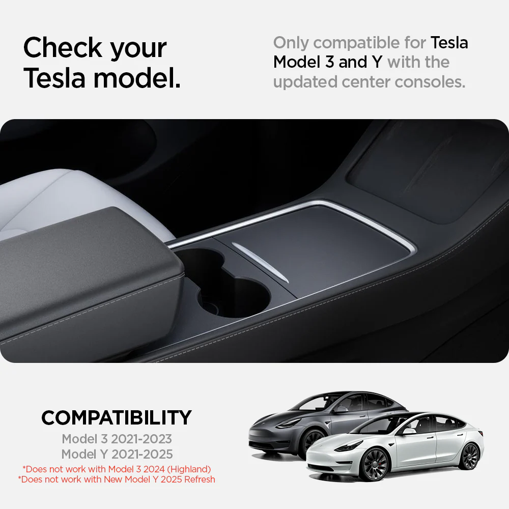 Tesla Series - Sliding Center Console Organizer Upper Tray | 4-Section 3 Tesla Series - Sliding Center Console Organizer Upper Tray | 4-Section