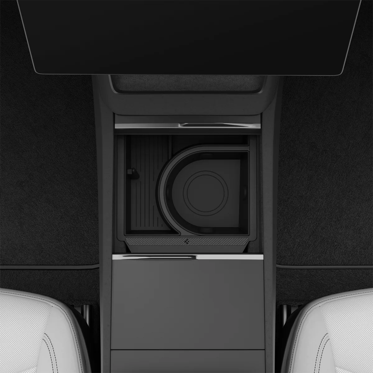 Tesla Series - Sliding Center Console Organizer with Bottle Holder | TO220SC 15 Tesla Series - Sliding Center Console Organizer with Bottle Holder | TO220SC