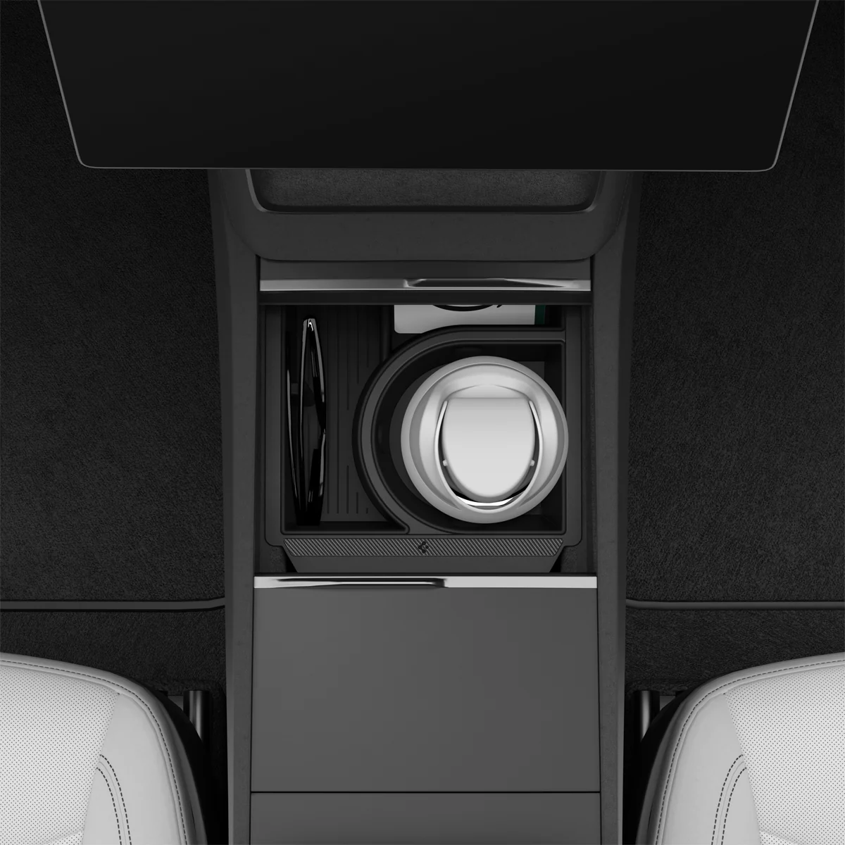 Tesla Series - Sliding Center Console Organizer with Bottle Holder | TO220SC 16 Tesla Series - Sliding Center Console Organizer with Bottle Holder | TO220SC