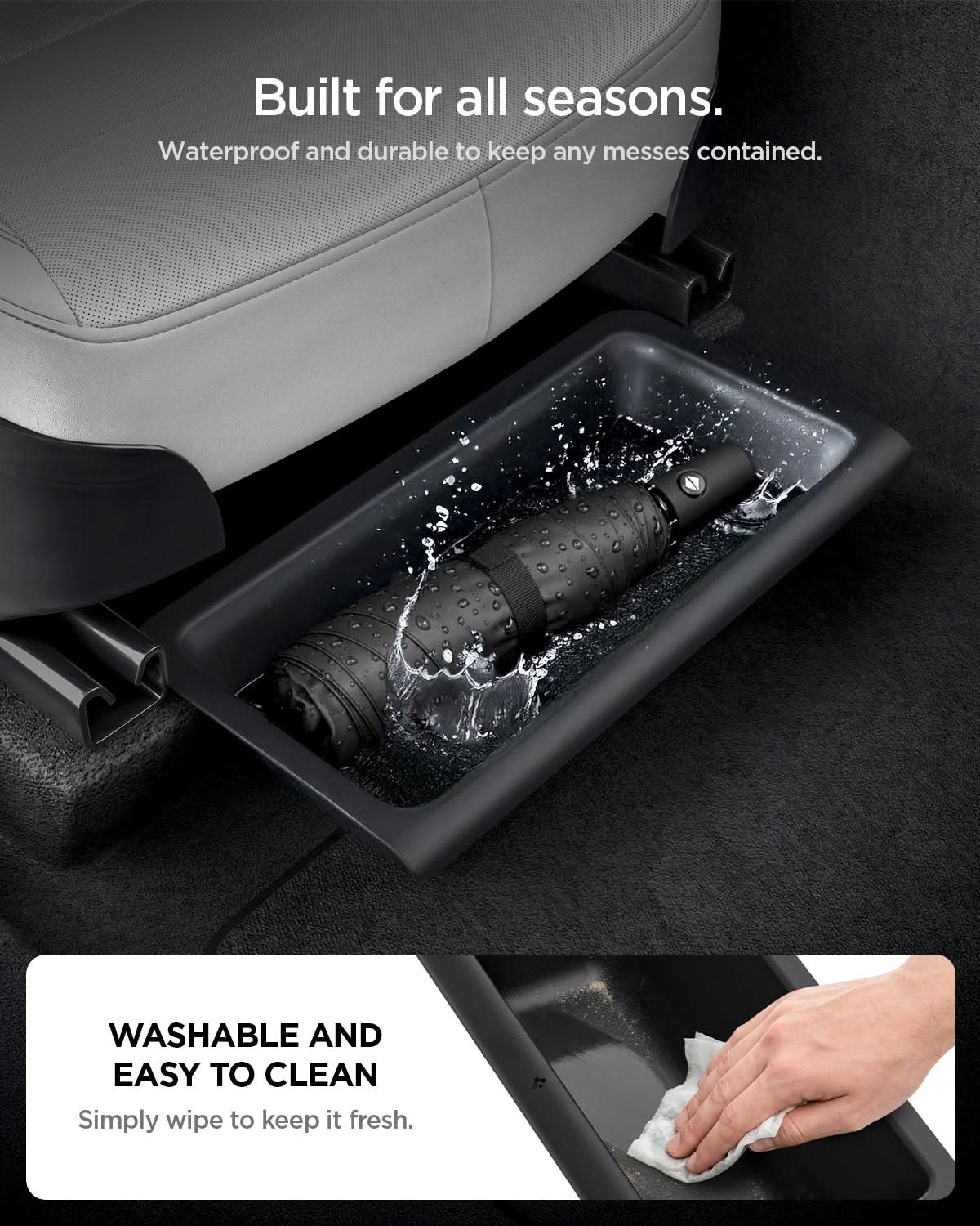 Tesla Series - Underseat Organizer Box | 1 Pack 8 Tesla Series - Underseat Organizer Box | 1 Pack