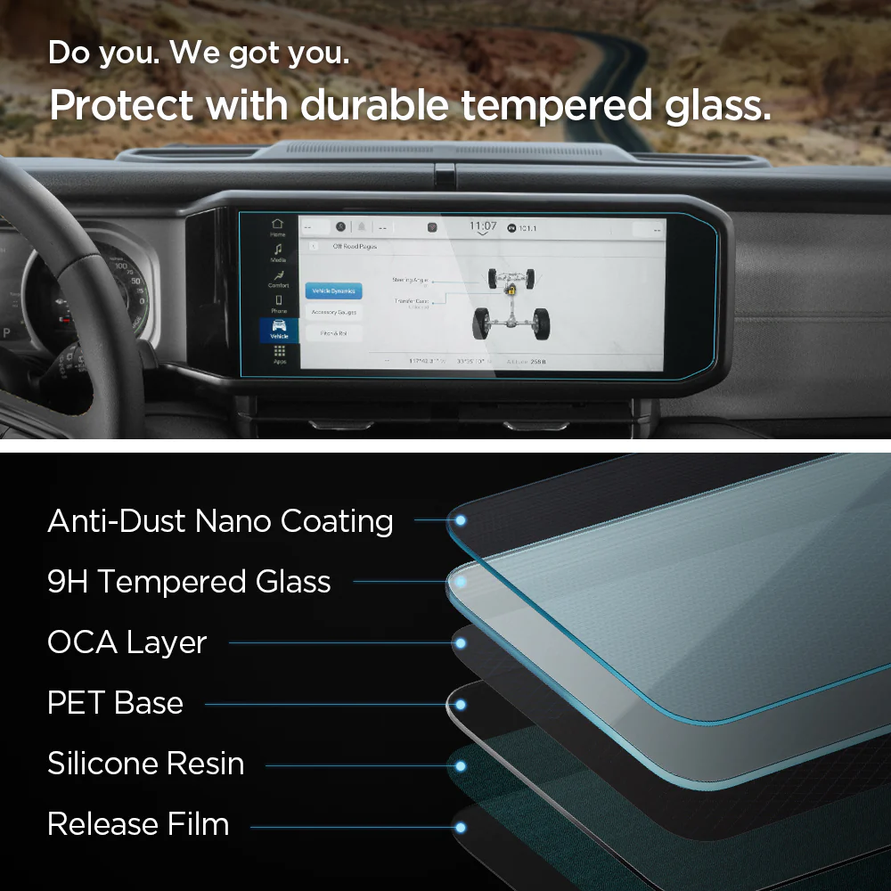 Jeep Models - Screen Protector GLAS.tR SLIM 8 Jeep Models - Screen Protector GLAS.tR SLIM
