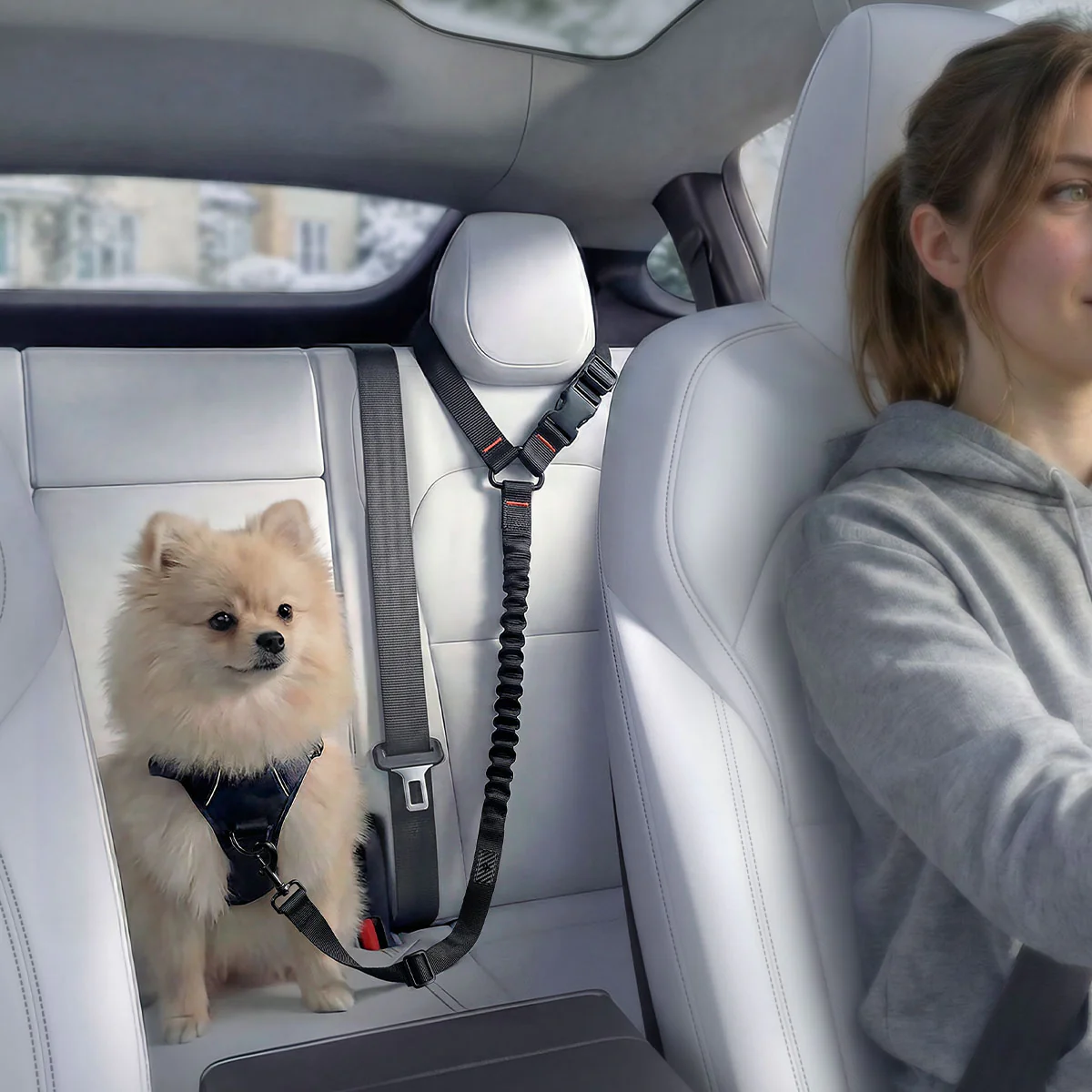 Pet Car Seatbelt Tether | PS100 11 Pet Car Seatbelt Tether | PS100
