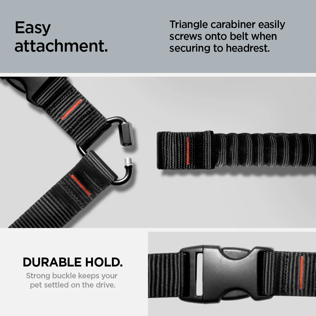 Pet Car Seatbelt Tether | PS100 6 Pet Car Seatbelt Tether | PS100