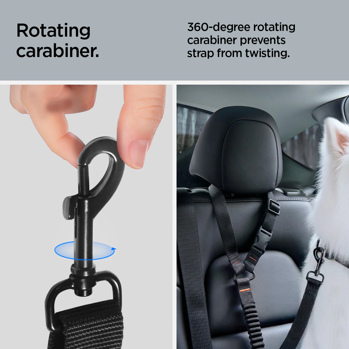 Pet Car Seatbelt Tether | PS100 7 Pet Car Seatbelt Tether | PS100