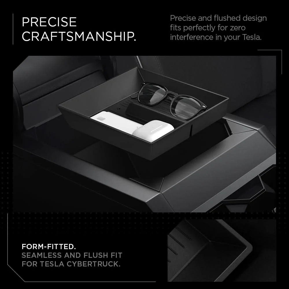 Tesla Series - Armrest Console Organizer Lower Tray | CO220B 5 Tesla Series - Armrest Console Organizer Lower Tray | CO220B