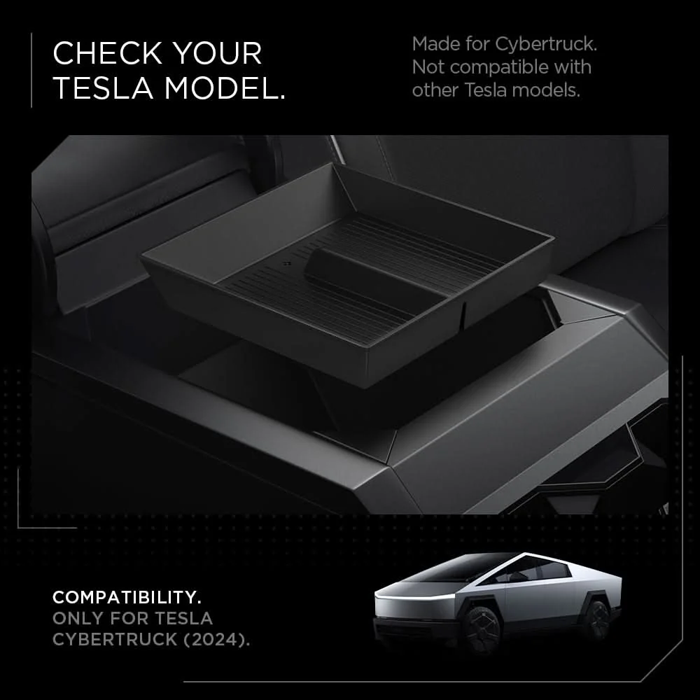 Tesla Series - Armrest Console Organizer Lower Tray | CO220B 7 Tesla Series - Armrest Console Organizer Lower Tray | CO220B