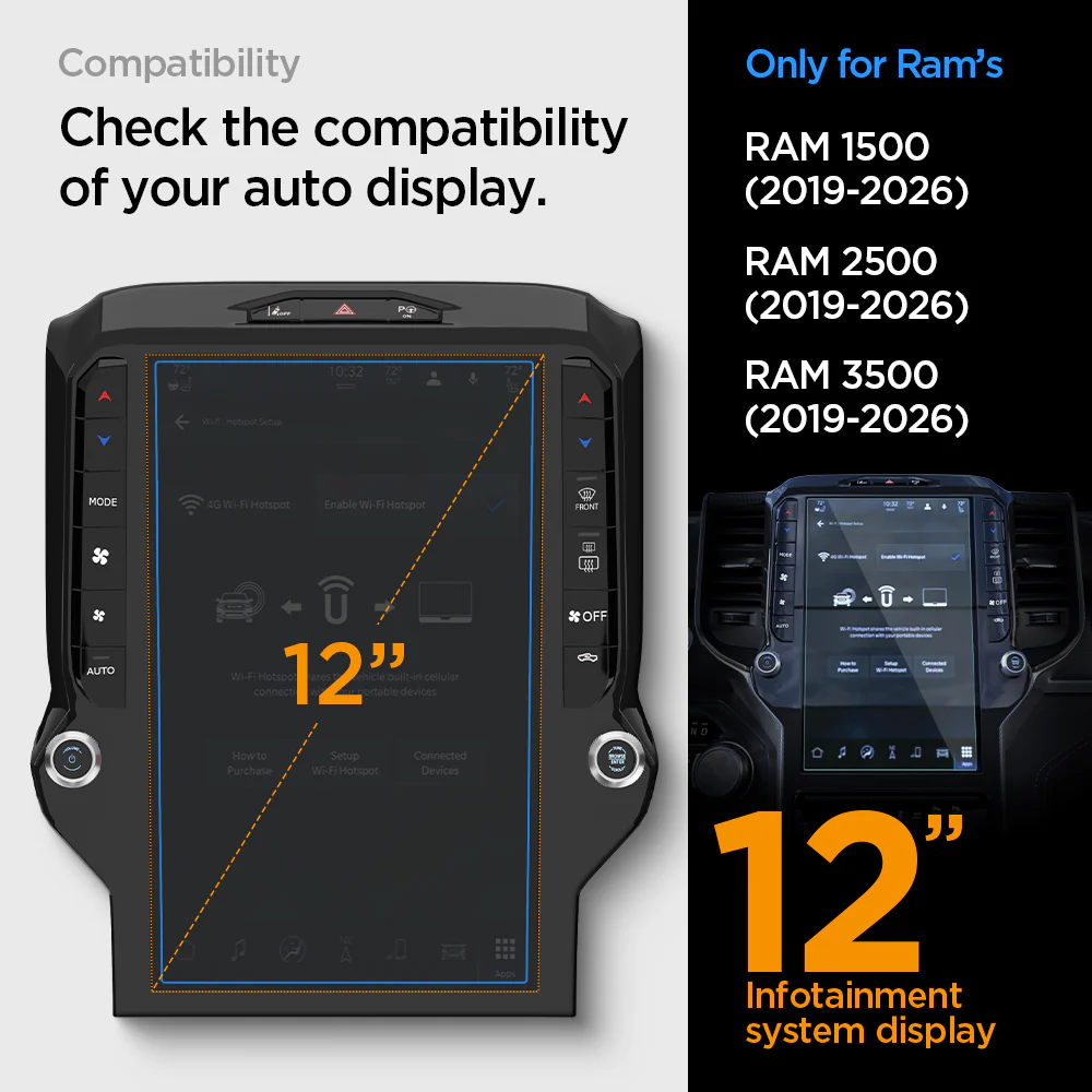 Dodge Models - Screen Protector GLAS.tR SLIM | Anti-Glare 2 Dodge Models - Screen Protector GLAS.tR SLIM | Anti-Glare