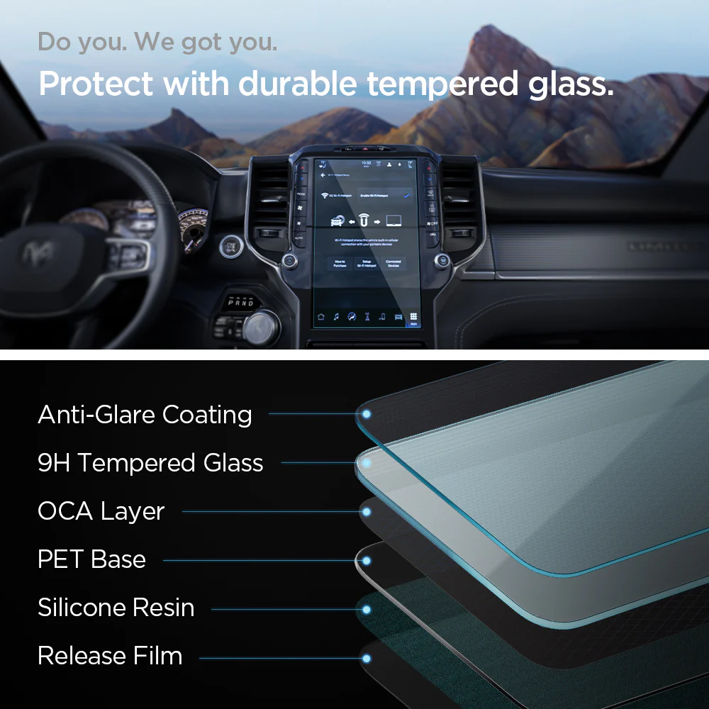 Dodge Models - Screen Protector GLAS.tR SLIM | Anti-Glare 3 Dodge Models - Screen Protector GLAS.tR SLIM | Anti-Glare