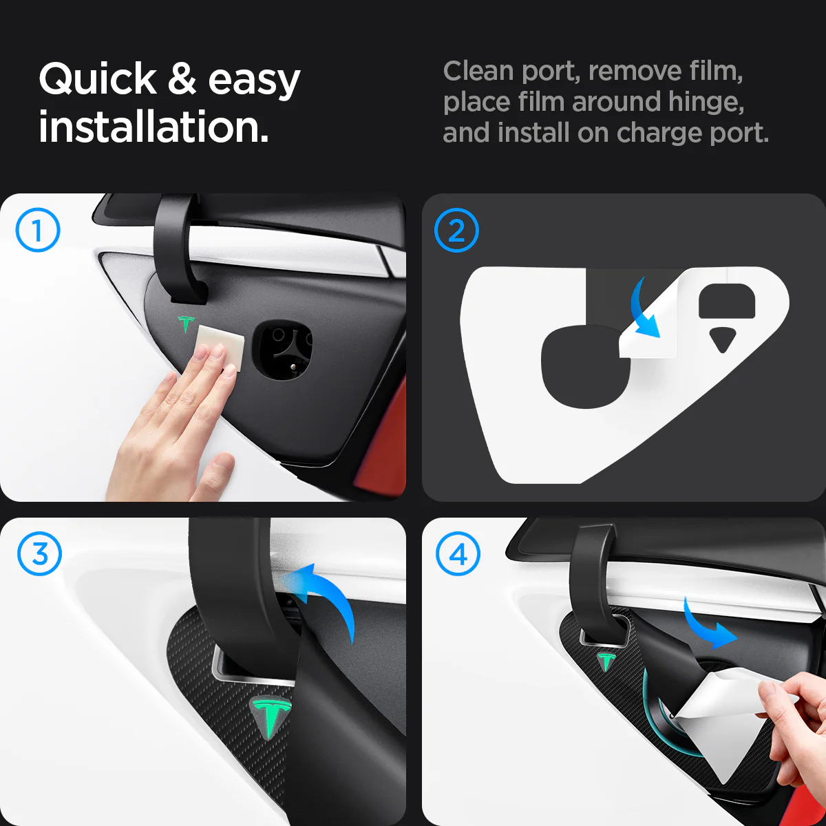 Tesla Series - Charging Port Inner Protective Film | TO420C 7 Tesla Series - Charging Port Inner Protective Film | TO420C