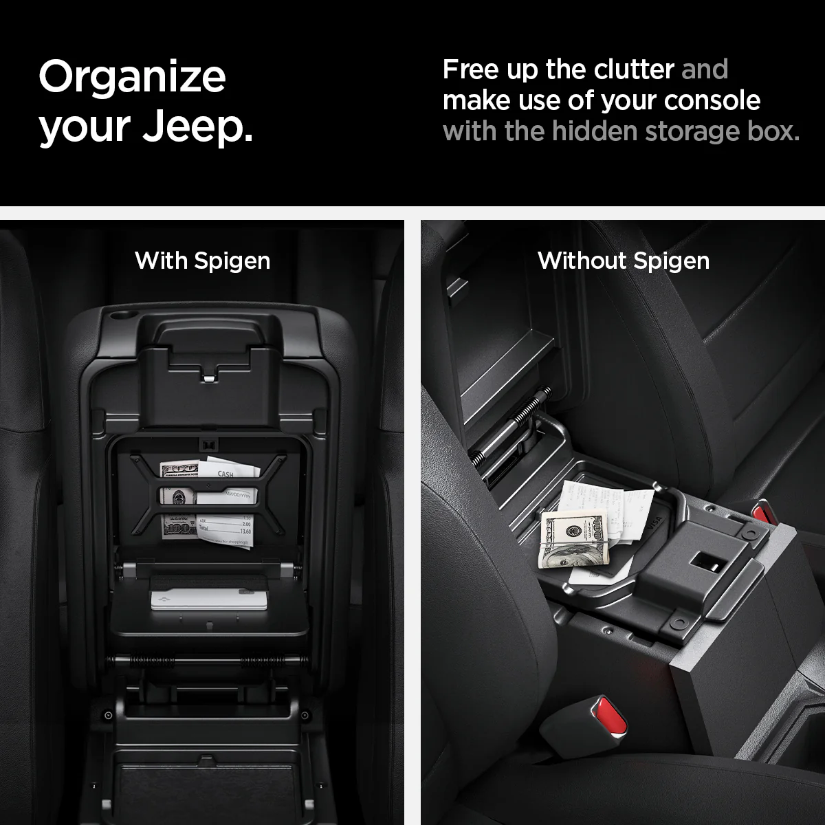 Jeep Series - Center Console Hidden Storage Box | JO221 16 Jeep Series - Center Console Hidden Storage Box | JO221