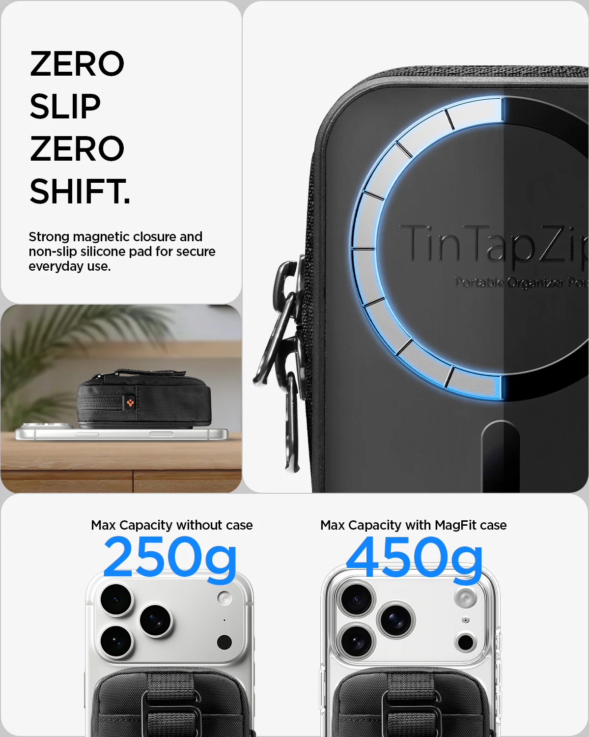 Portable Organizer Pouch Tintap Zip Mag Fit 2 12 Portable Organizer Pouch Tintap Zip Mag Fit 2