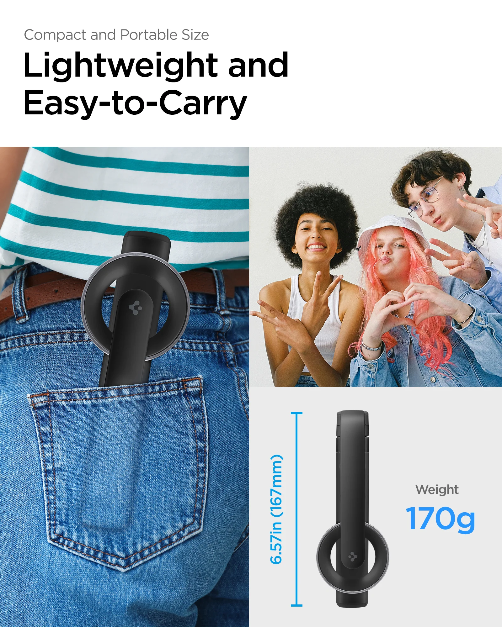 Tripod Selfie Stick (Mag Fit) | S571W 14 Tripod Selfie Stick (Mag Fit) | S571W