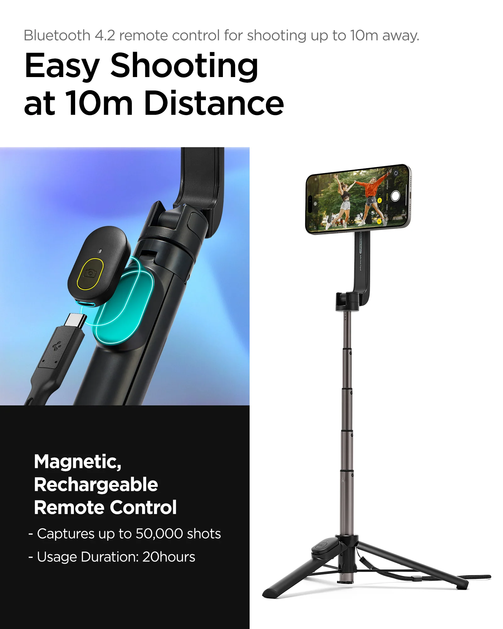 Tripod Selfie Stick (Mag Fit) | S571W 15 Tripod Selfie Stick (Mag Fit) | S571W