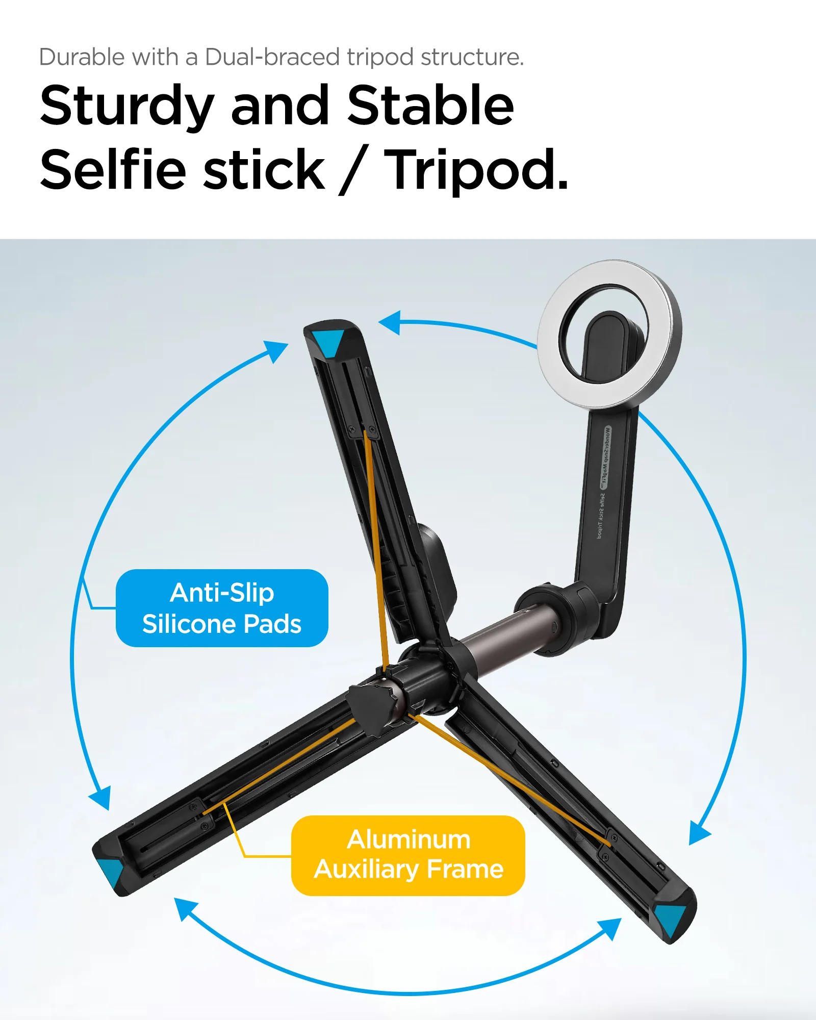 Tripod Selfie Stick (Mag Fit) | S571W 16 Tripod Selfie Stick (Mag Fit) | S571W
