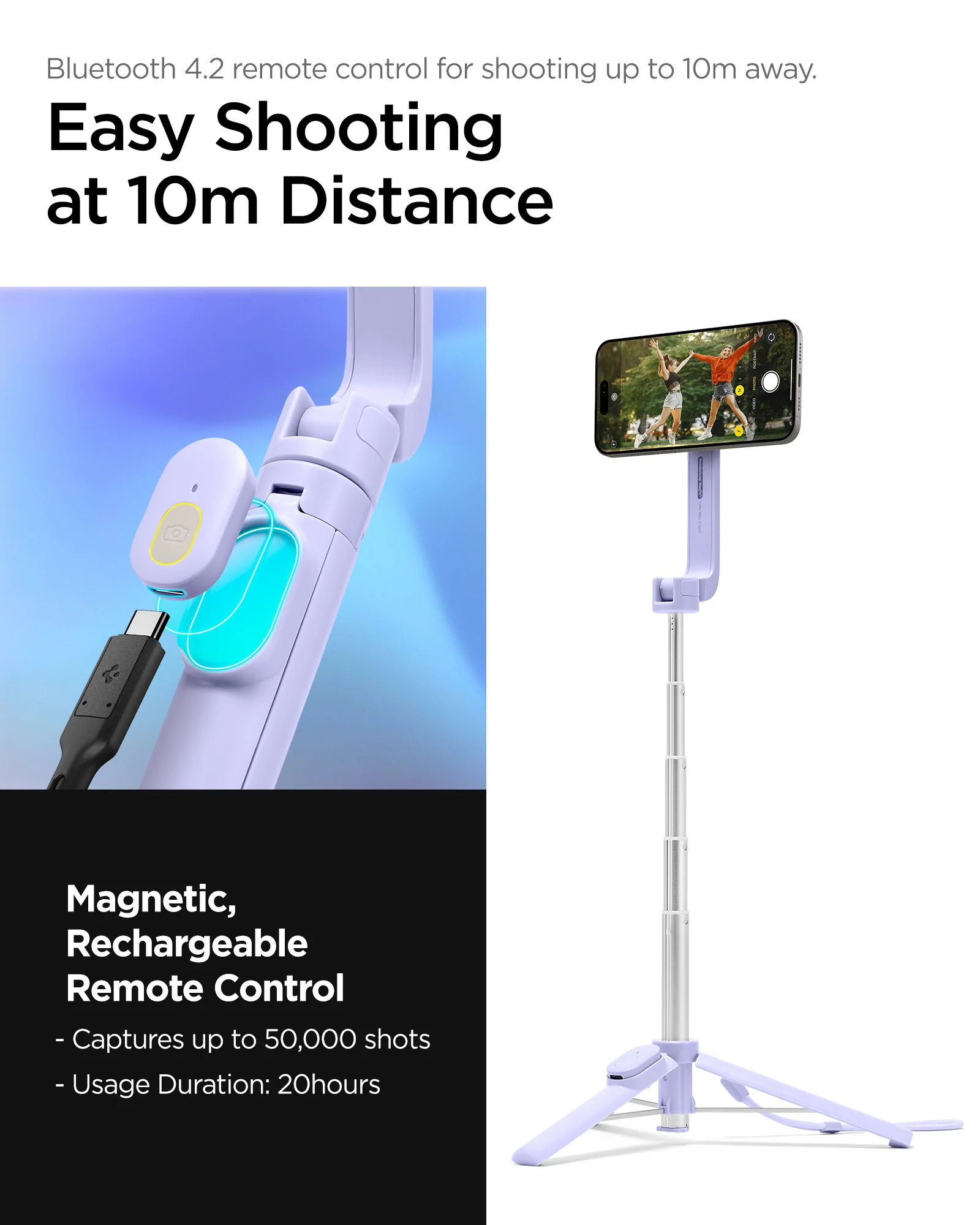 Tripod Selfie Stick (Mag Fit) | S571W 33 Tripod Selfie Stick (Mag Fit) | S571W