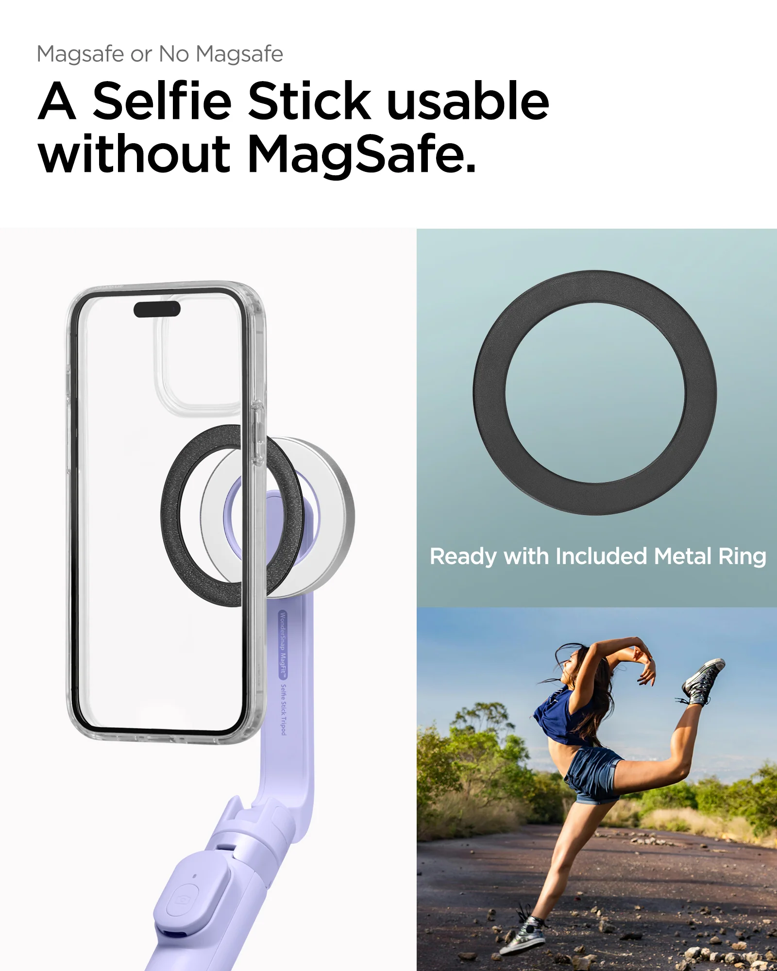 Tripod Selfie Stick (Mag Fit) | S571W 36 Tripod Selfie Stick (Mag Fit) | S571W