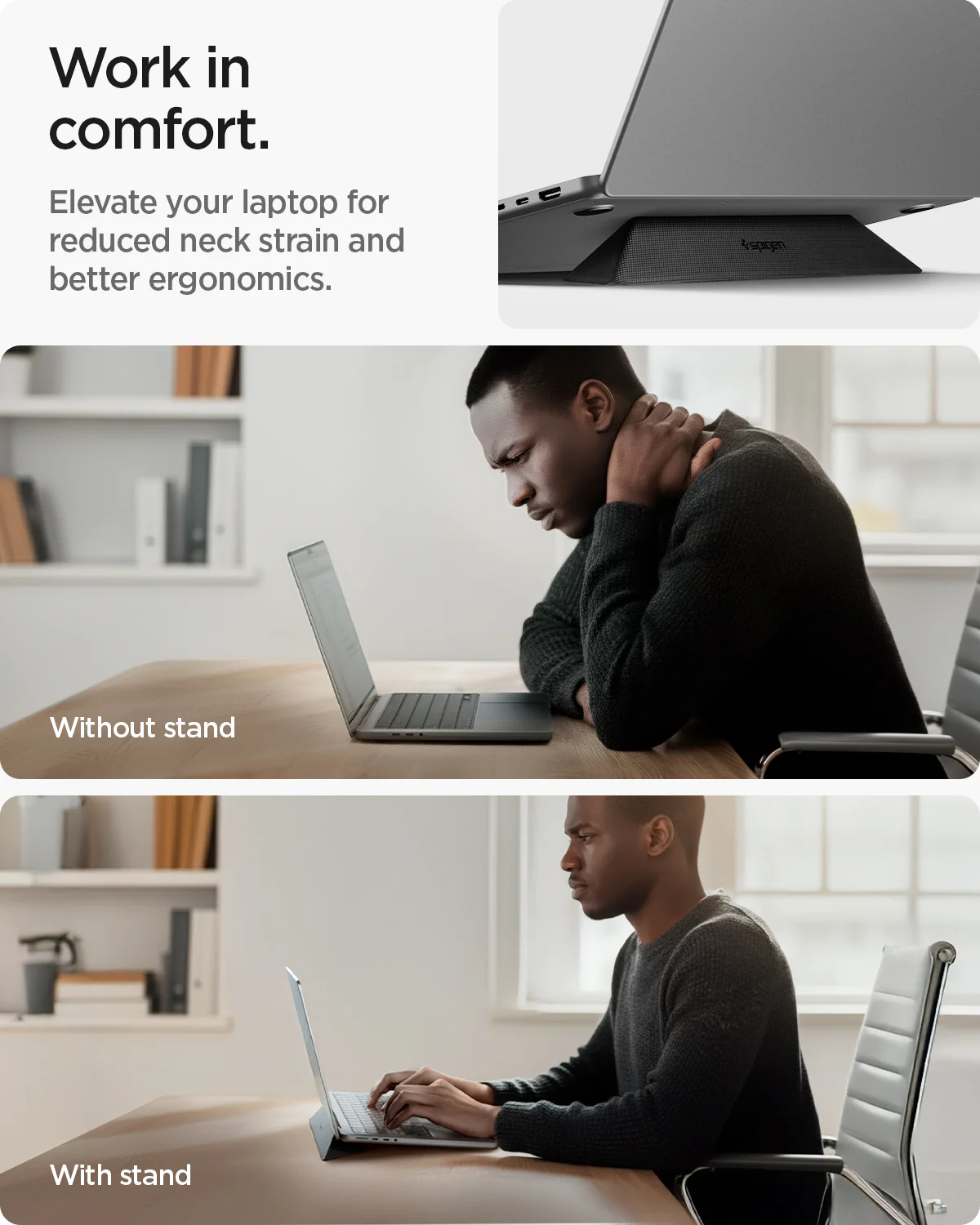 Slim Fold Laptop Stand | Non-Adhesive 14 Slim Fold Laptop Stand | Non-Adhesive