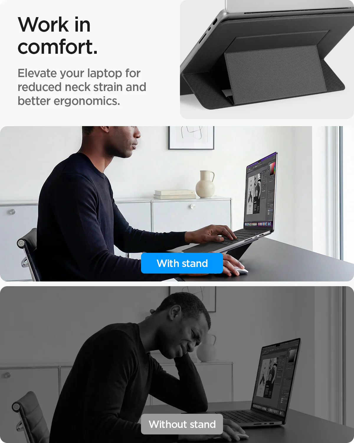 Slim Fold Laptop Stand | Non-Adhesive 41 Slim Fold Laptop Stand | Non-Adhesive