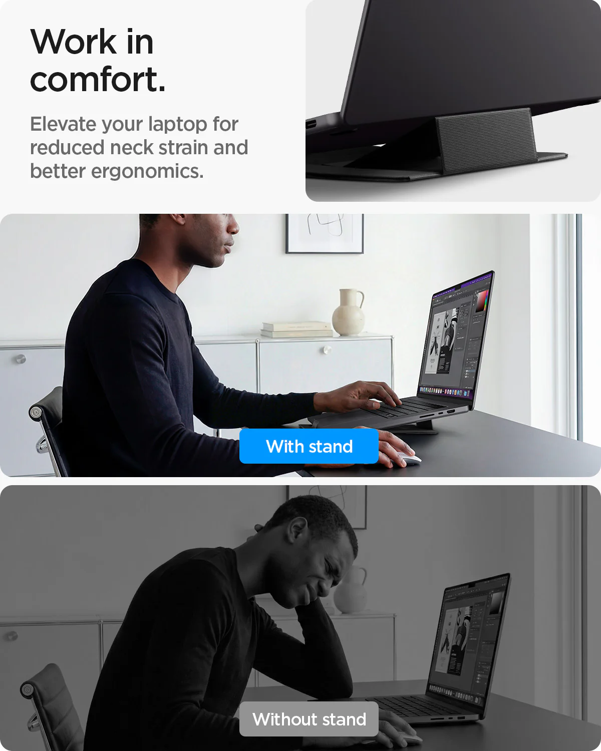 Slim Fold Laptop Stand | Non-Adhesive 56 Slim Fold Laptop Stand | Non-Adhesive