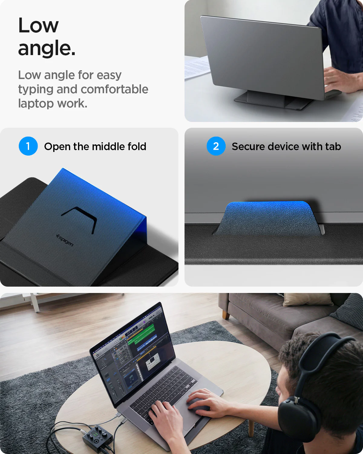 Slim Fold Laptop Stand | Non-Adhesive 59 Slim Fold Laptop Stand | Non-Adhesive