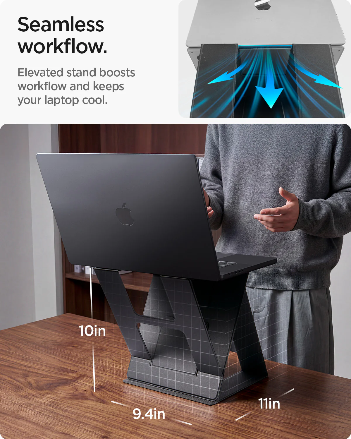 Slim Fold Laptop Stand | Non-Adhesive 87 Slim Fold Laptop Stand | Non-Adhesive
