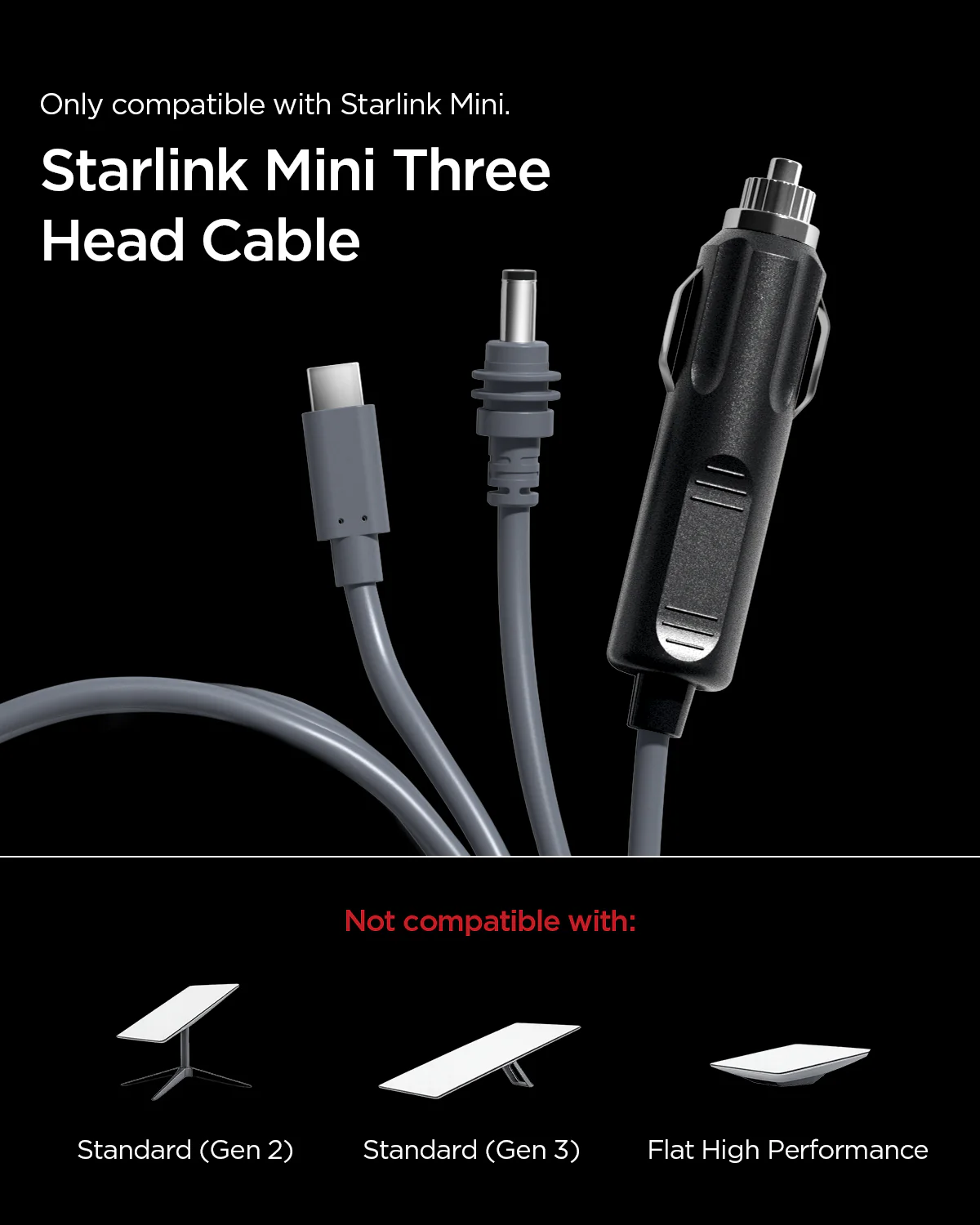 Starlink Mini 3 in 1 Cable | STL213-10 7 Starlink Mini 3 in 1 Cable | STL213-10