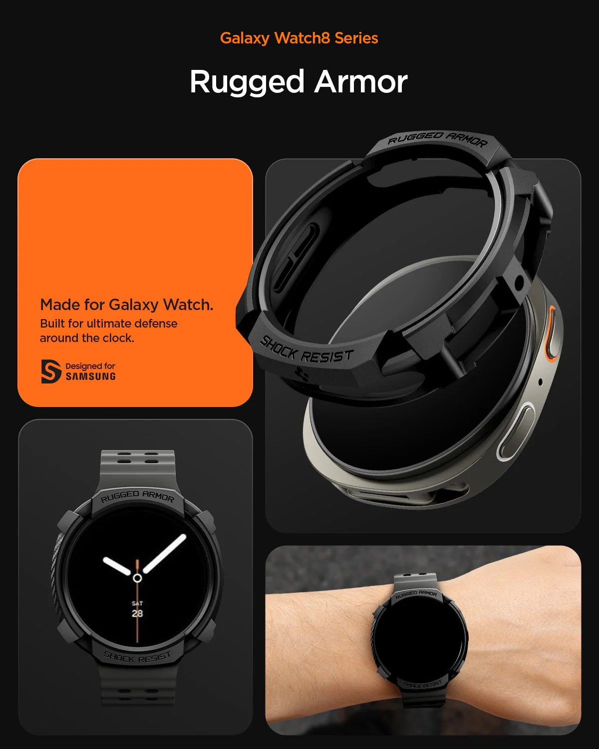 Galaxy Watch 8 Series - Rugged Armor 13 Galaxy Watch 8 Series - Rugged Armor