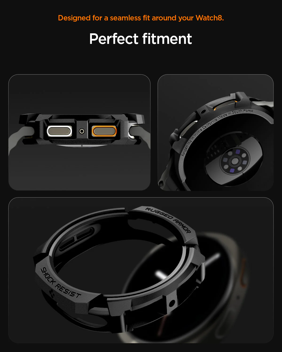 Galaxy Watch 8 Series - Rugged Armor 34 Galaxy Watch 8 Series - Rugged Armor
