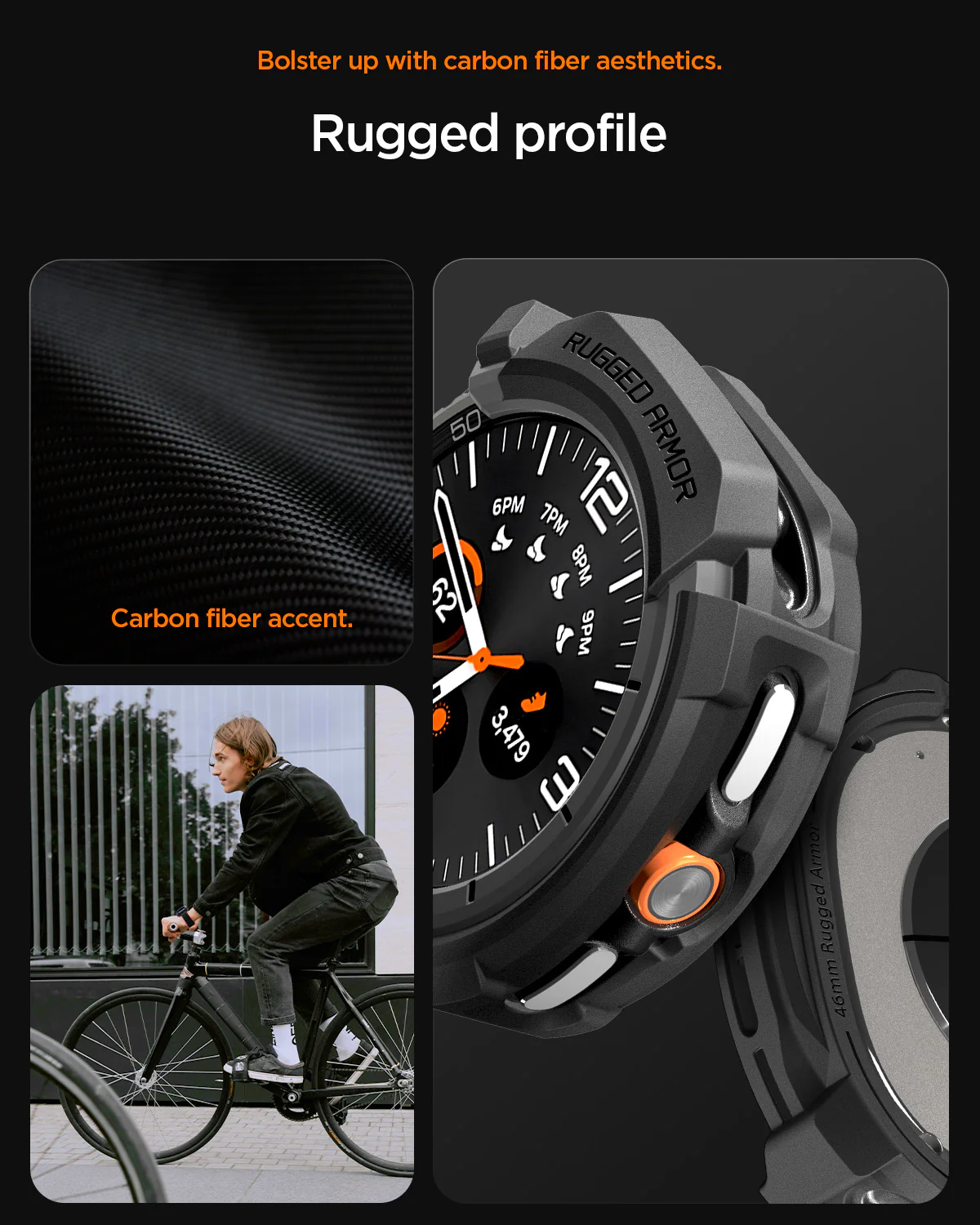 Galaxy Watch 8 Series - Rugged Armor 48 Galaxy Watch 8 Series - Rugged Armor