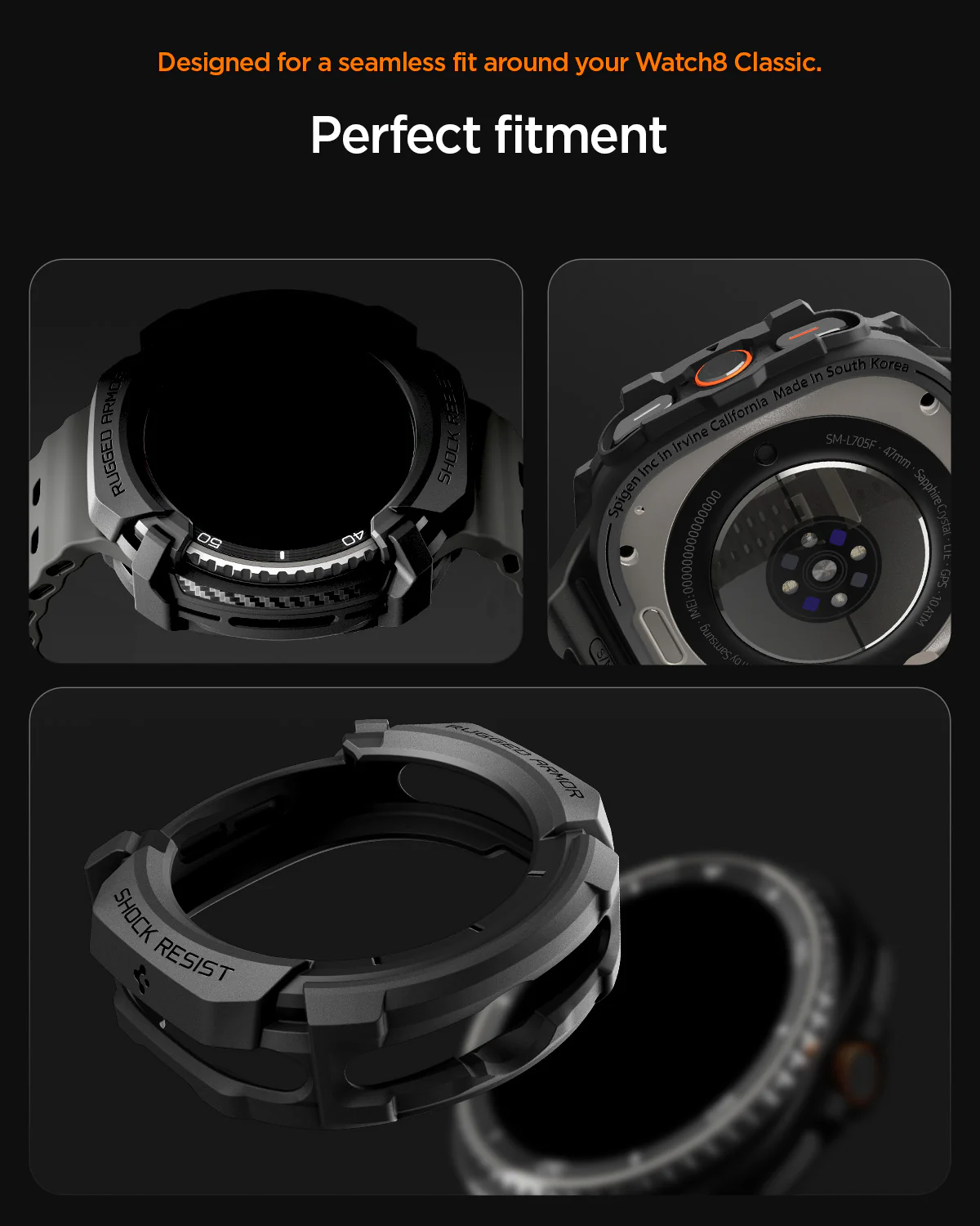 Galaxy Watch 8 Series - Rugged Armor 50 Galaxy Watch 8 Series - Rugged Armor