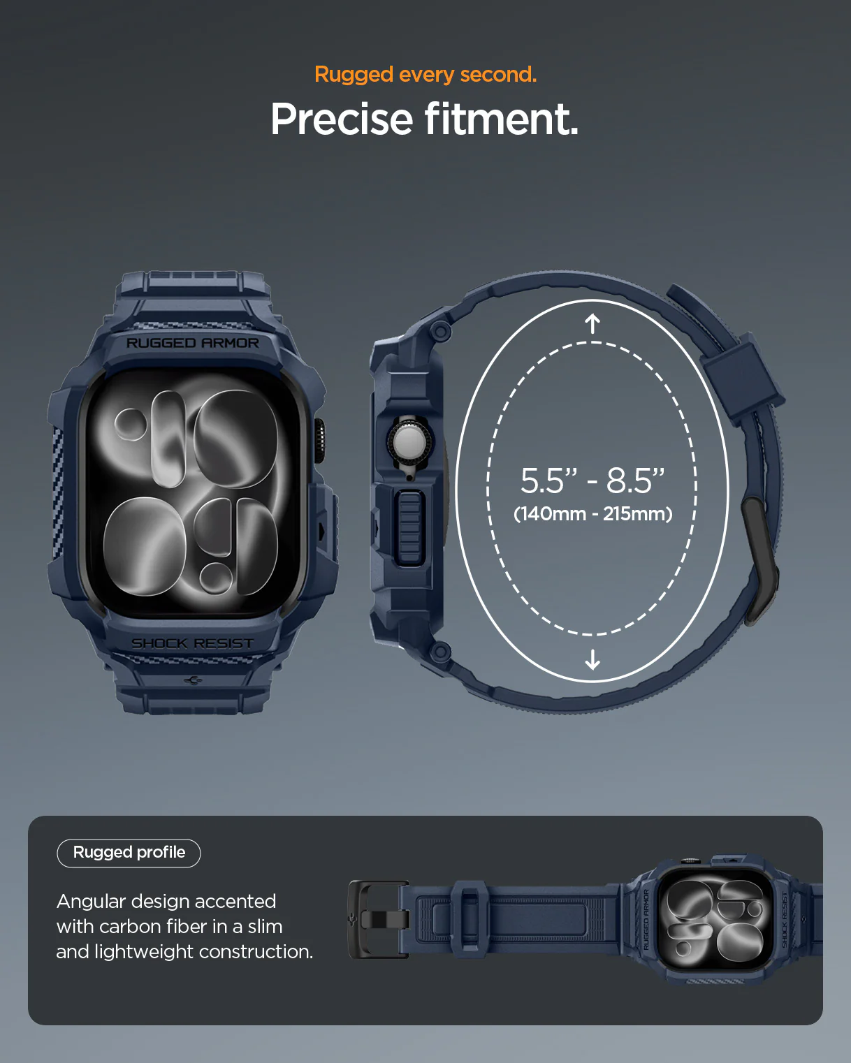 Apple Watch Series - Rugged Armor Pro 2 45 Apple Watch Series - Rugged Armor Pro 2