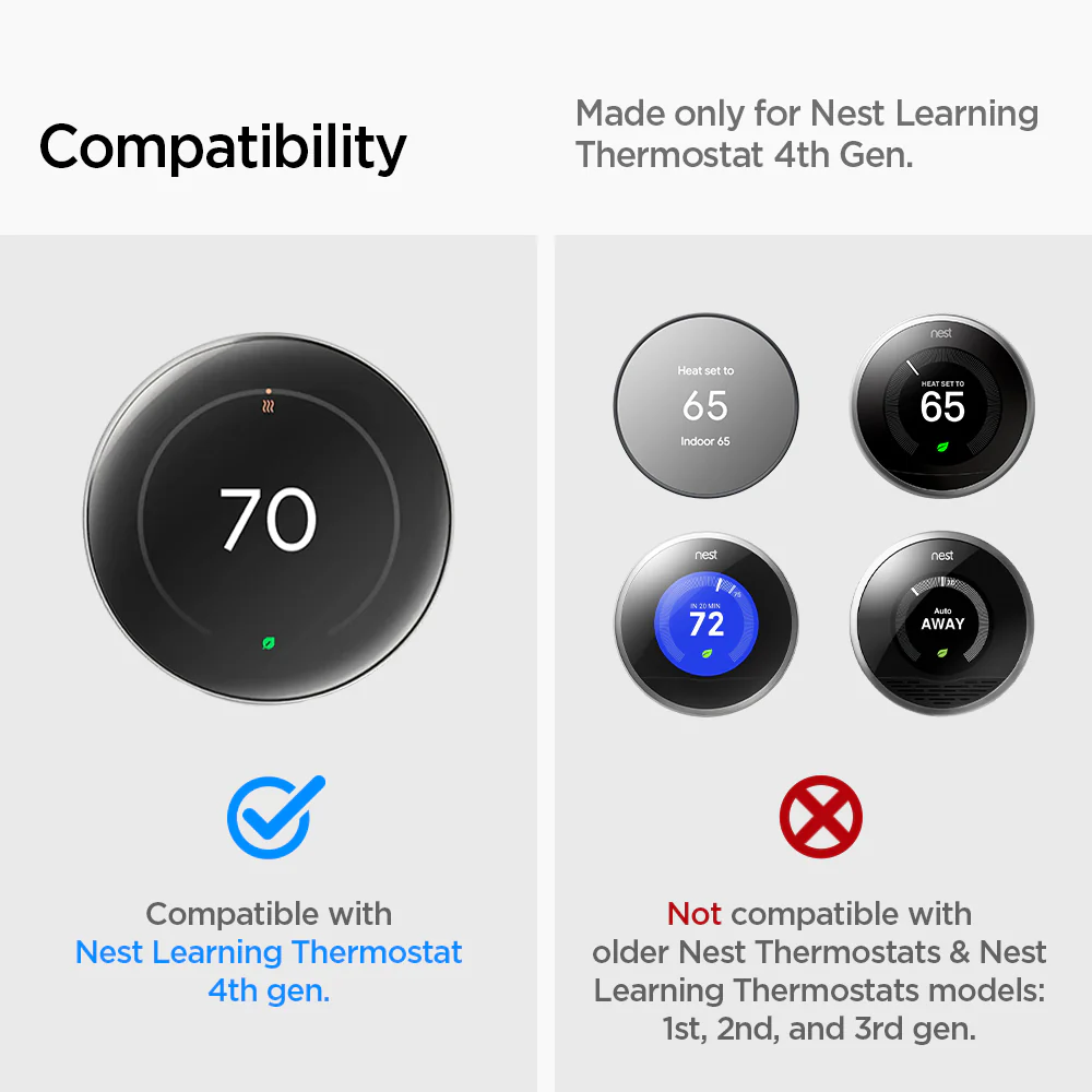 Google Nest Learning Thermostat 4th Gen Wall Plate 12 Google Nest Learning Thermostat 4th Gen Wall Plate