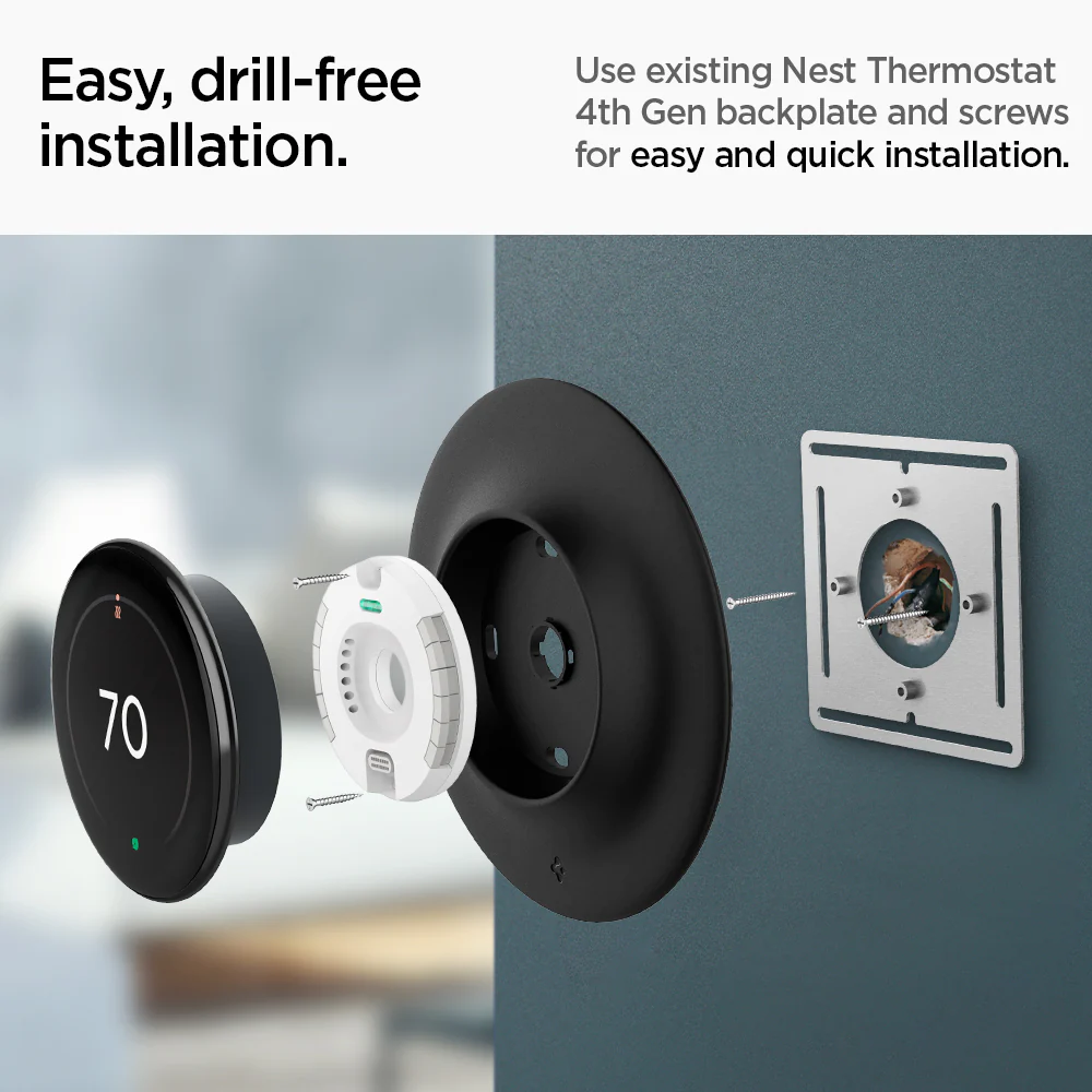Google Nest Learning Thermostat 4th Gen Wall Plate 21 Google Nest Learning Thermostat 4th Gen Wall Plate