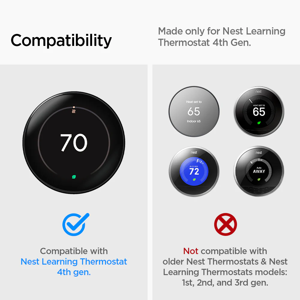 Google Nest Learning Thermostat 4th Gen Wall Plate 24 Google Nest Learning Thermostat 4th Gen Wall Plate