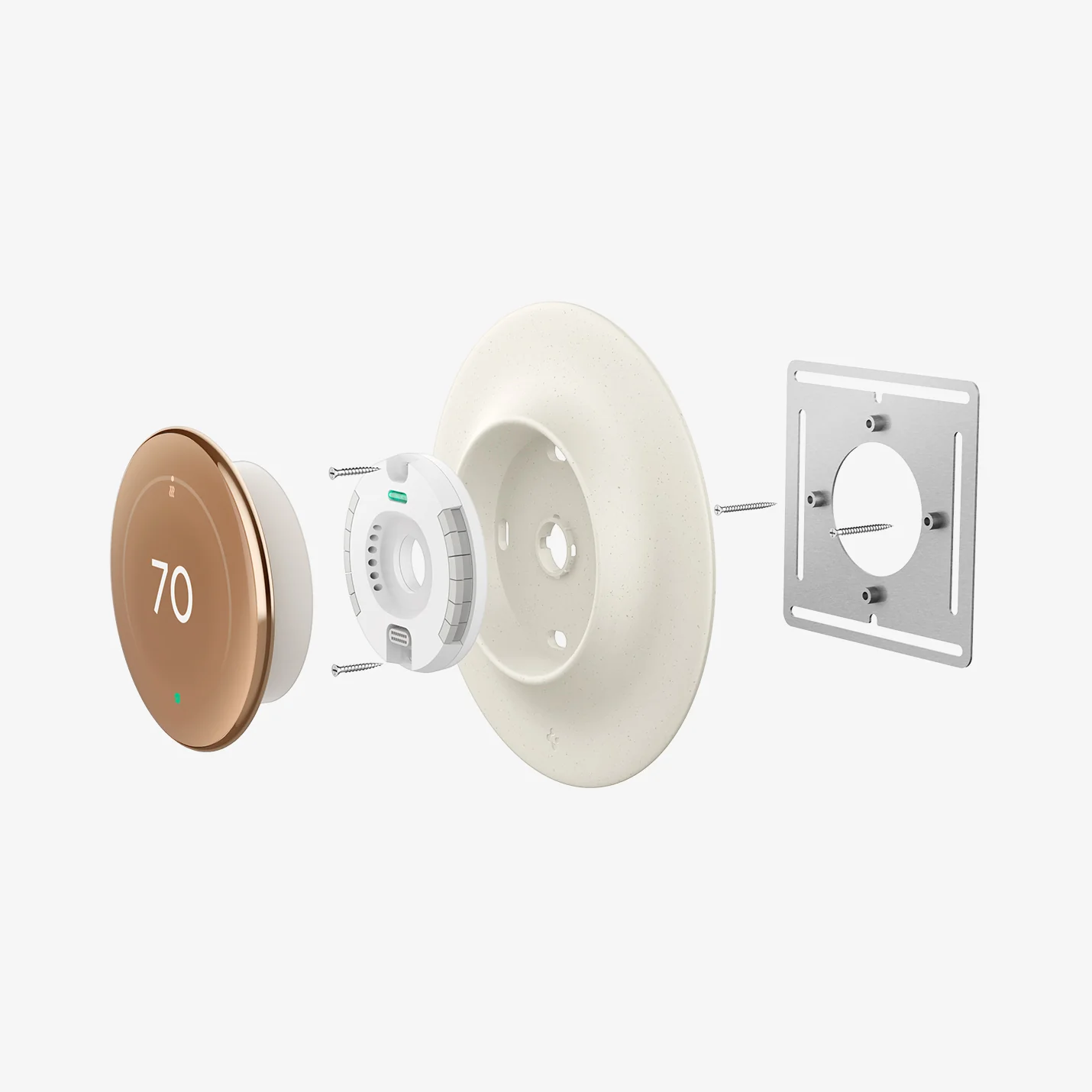 Google Nest Learning Thermostat 4th Gen Wall Plate 26 Google Nest Learning Thermostat 4th Gen Wall Plate