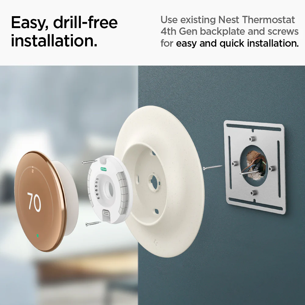 Google Nest Learning Thermostat 4th Gen Wall Plate 33 Google Nest Learning Thermostat 4th Gen Wall Plate