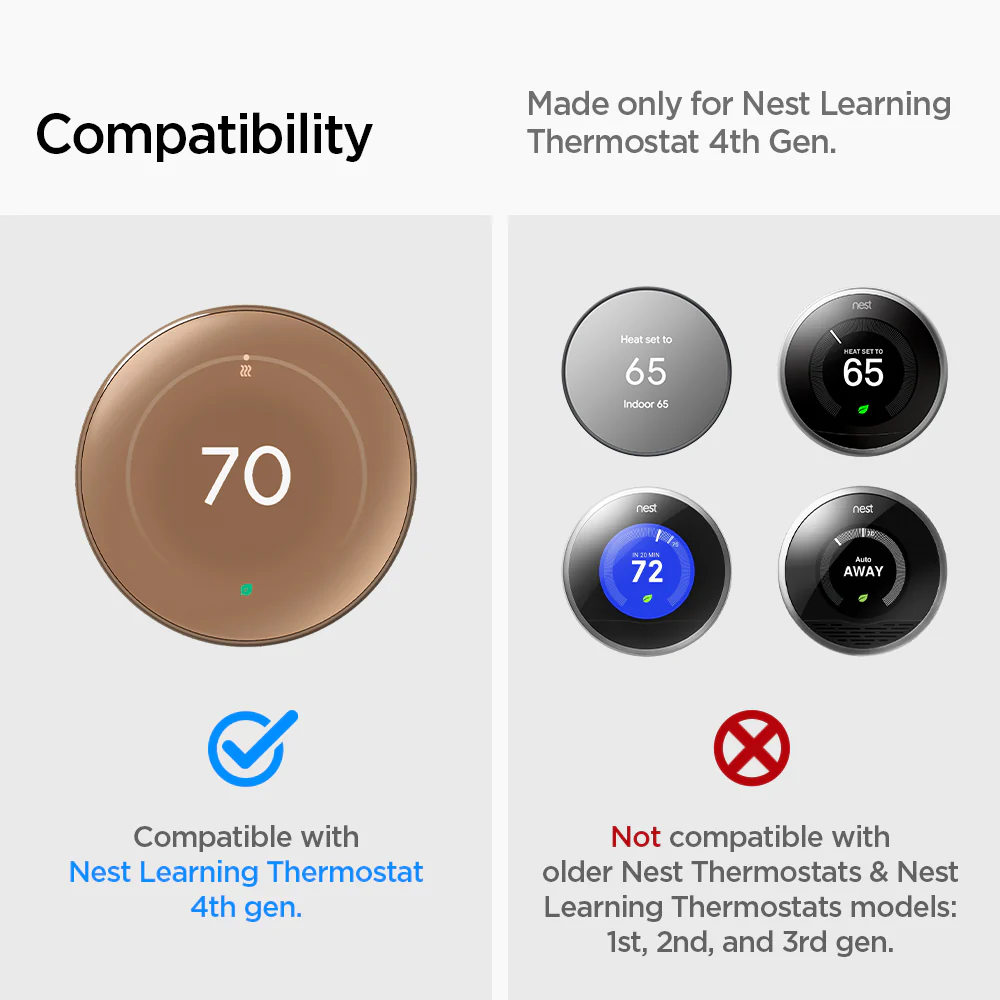 Google Nest Learning Thermostat 4th Gen Wall Plate 36 Google Nest Learning Thermostat 4th Gen Wall Plate