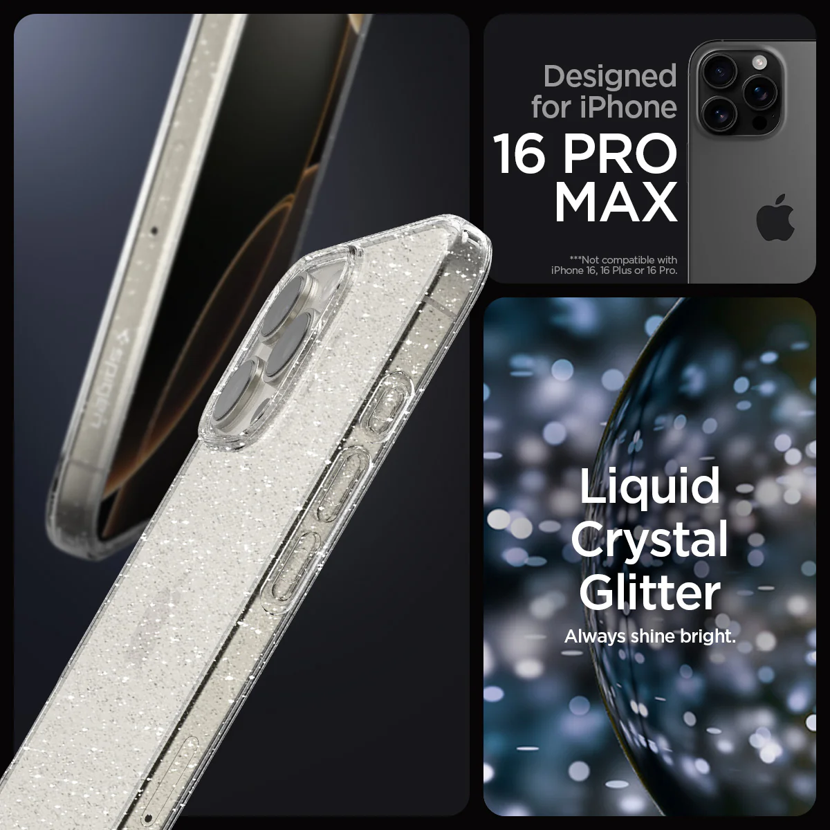iPhone 16 Series - Liquid Crystal Glitter 14 iPhone 16 Series - Liquid Crystal Glitter