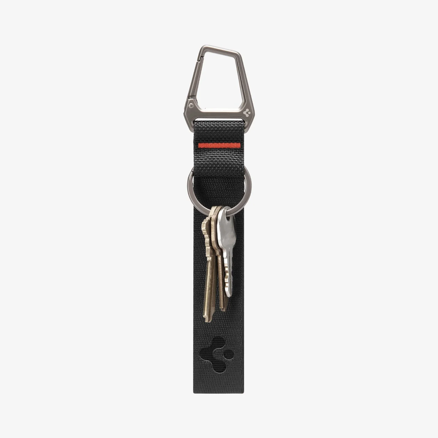 Carabiner Black Strap + Key Ring 2 Carabiner Black Strap + Key Ring