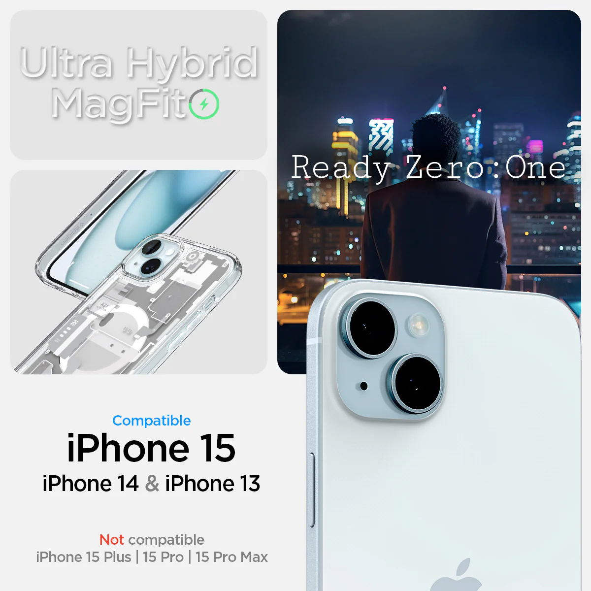 iPhone 15 Series - Ultra Hybrid Zero One (Mag Fit) 123 iPhone 15 Series - Ultra Hybrid Zero One (Mag Fit)