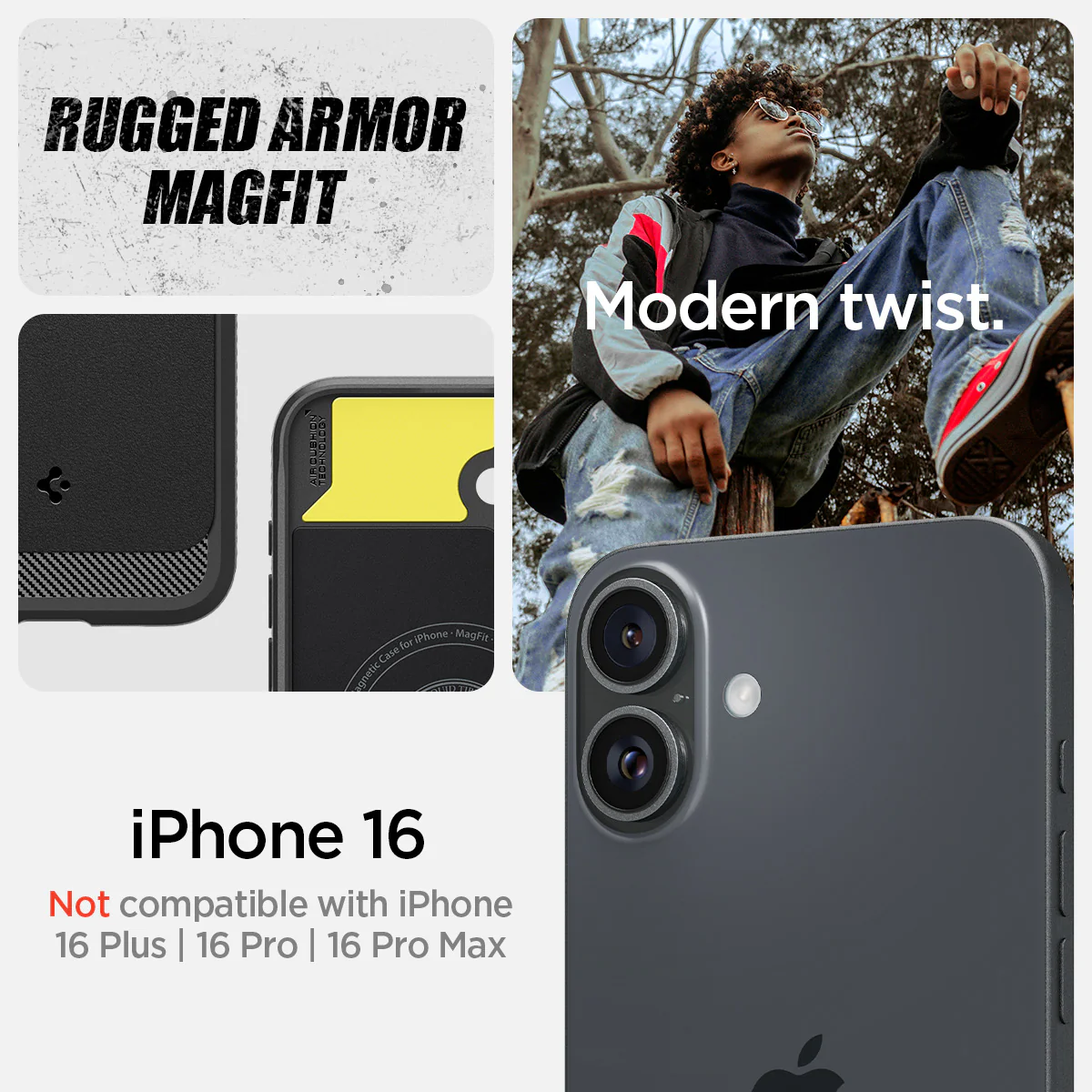 iPhone 16 Series - Rugged Armor (Mag Fit) 75 iPhone 16 Series - Rugged Armor (Mag Fit)