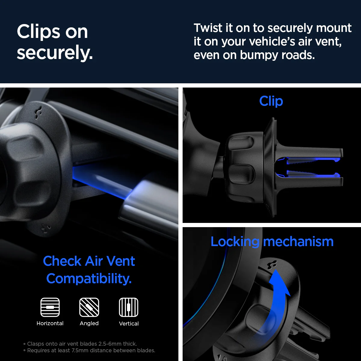 OneTap Pro 3 CryoMax™ Air Vent Car Mount | ITS12WC (Mag Fit) 7 OneTap Pro 3 CryoMax™ Air Vent Car Mount | ITS12WC (Mag Fit)