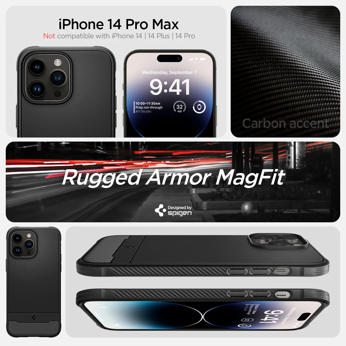 iPhone 14 Series - Rugged Armor (Mag Fit) 14 iPhone 14 Series - Rugged Armor (Mag Fit)
