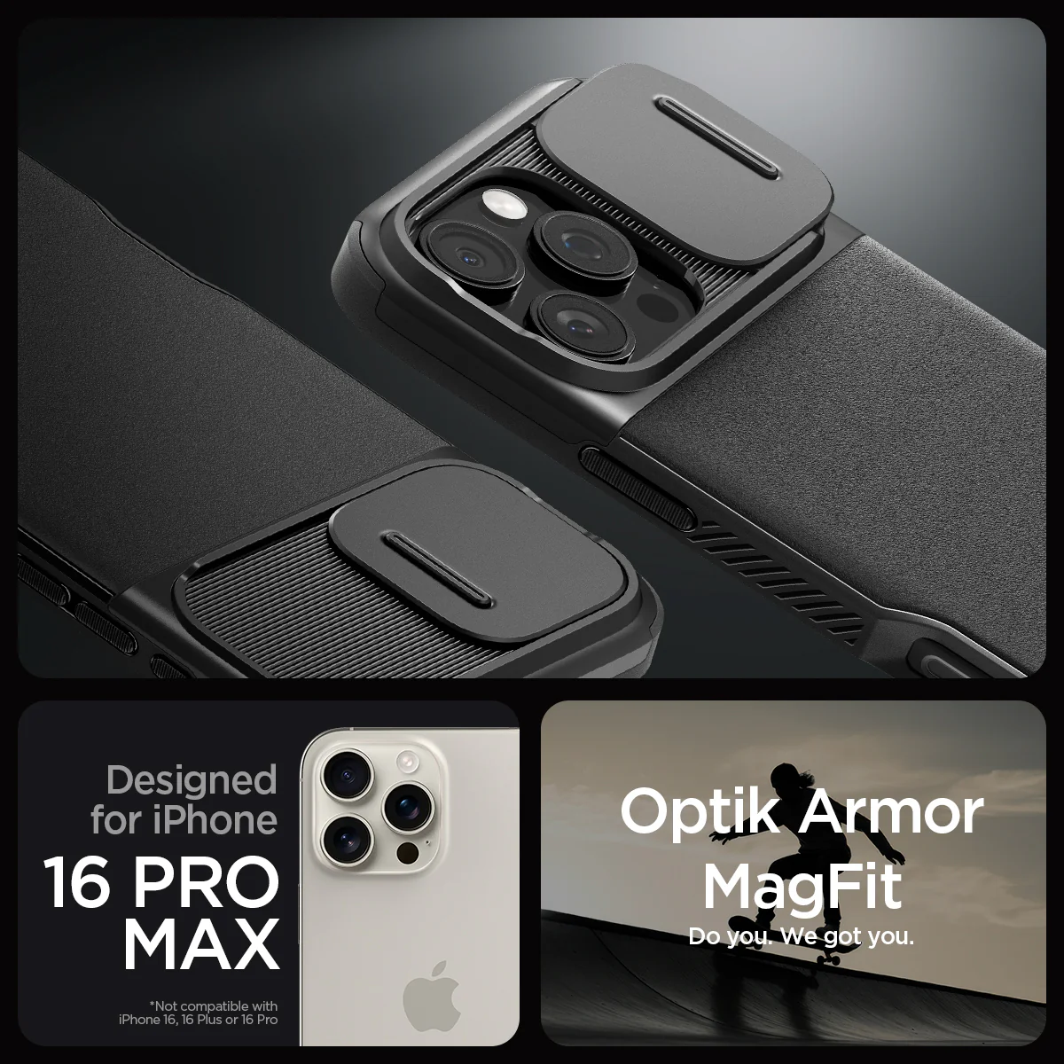 iPhone 16 Series - Optik Armor (Mag Fit) 15 iPhone 16 Series - Optik Armor (Mag Fit)