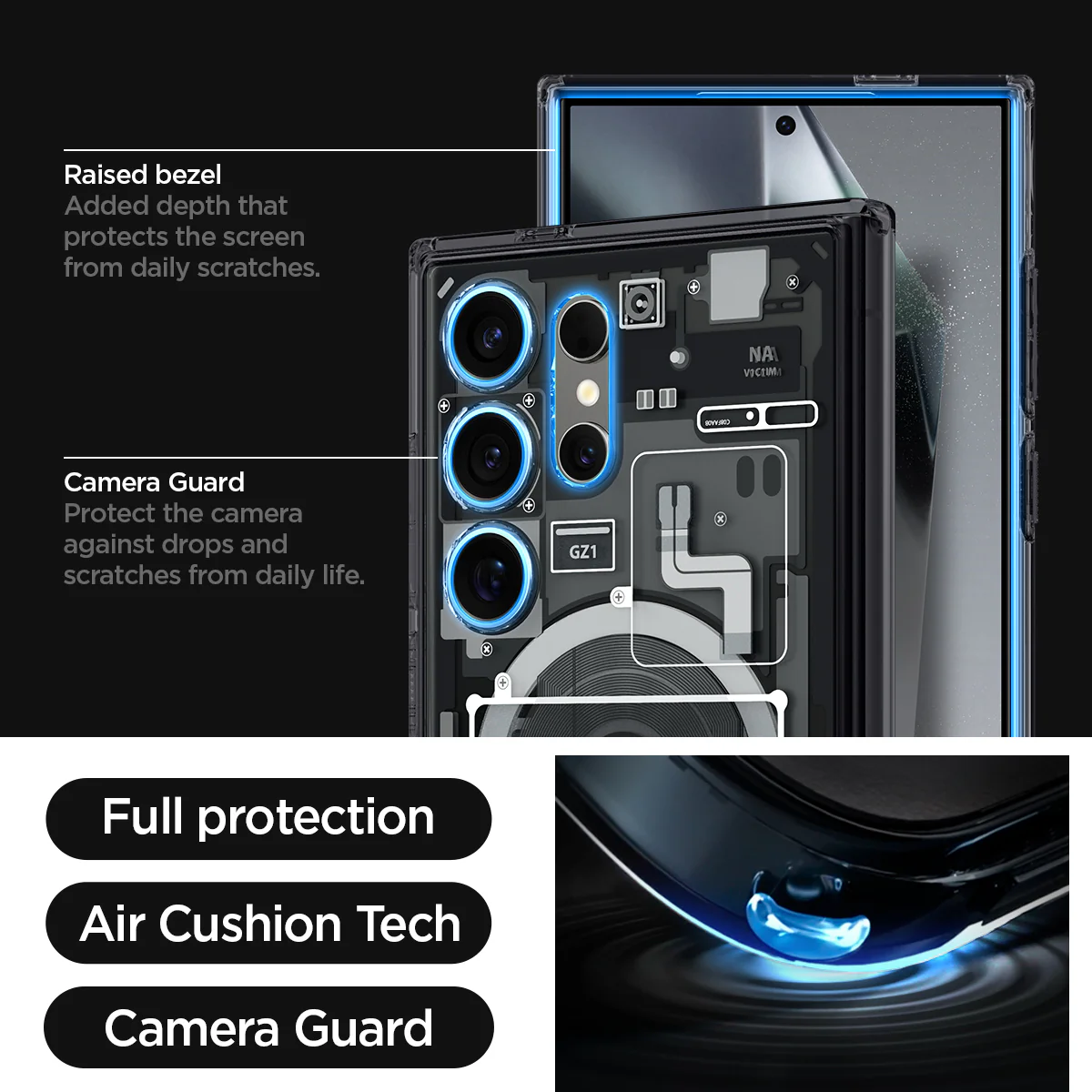 Galaxy S24 Series - Ultra Hybrid Metal Ring Zero One (Mag Fit) 12 Galaxy S24 Series - Ultra Hybrid Metal Ring Zero One (Mag Fit)